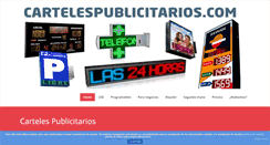 Desktop Screenshot of cartelespublicitarios.com