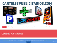 Tablet Screenshot of cartelespublicitarios.com